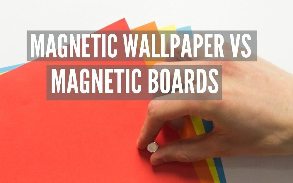 Strong, white magnetic wallpaper: paintable and suitable for