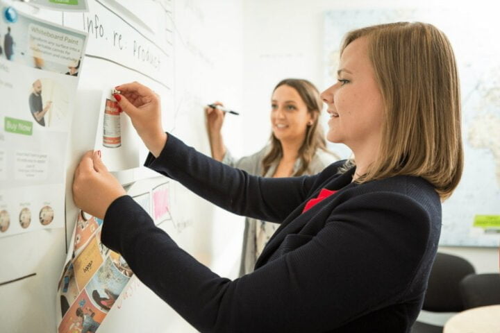 Magnetic whiteboard board room office planning Barbara Emily