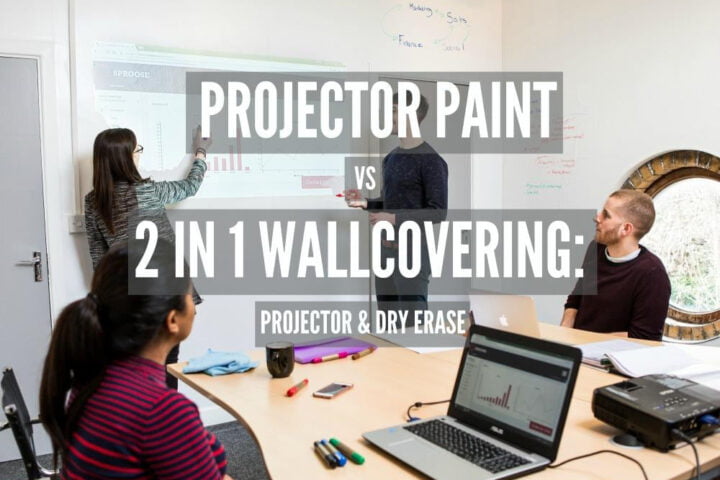 Projector Paint V 2-in-1 Wallcovering: Projector & Dry Erase