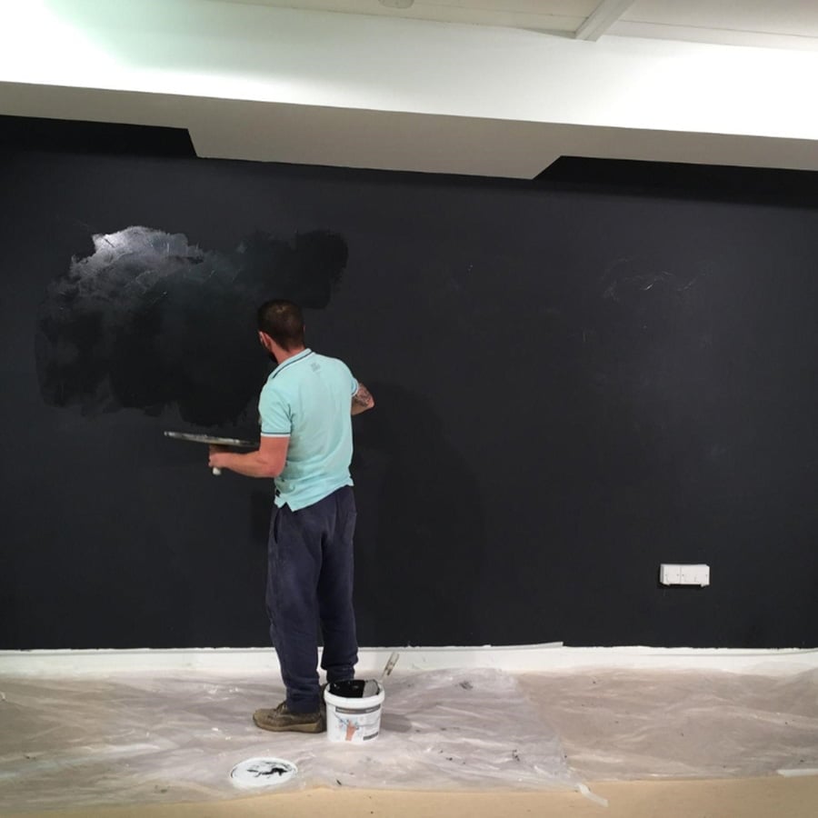 DIY Black Projection Screen Paint