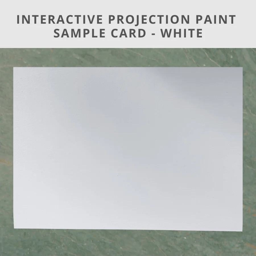 Interactive projector screen paint sample A4 card