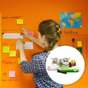 Magnetic whiteboard paint clear