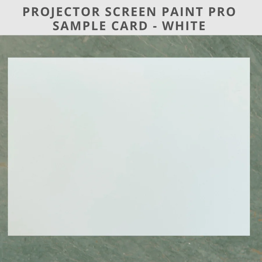 Projector screen paint pro sample A4 card