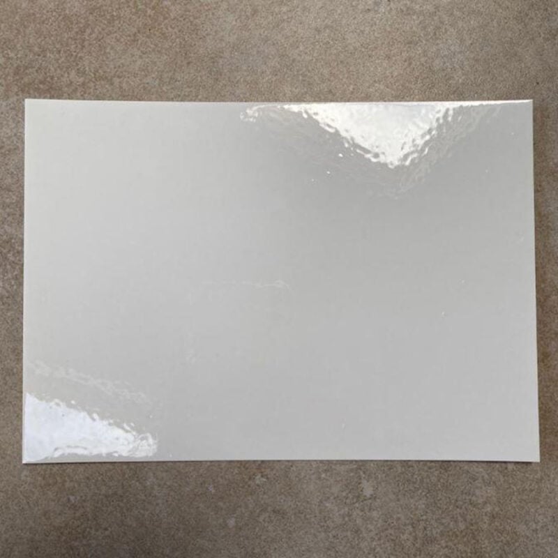 Self adhesive whiteboard film white sample