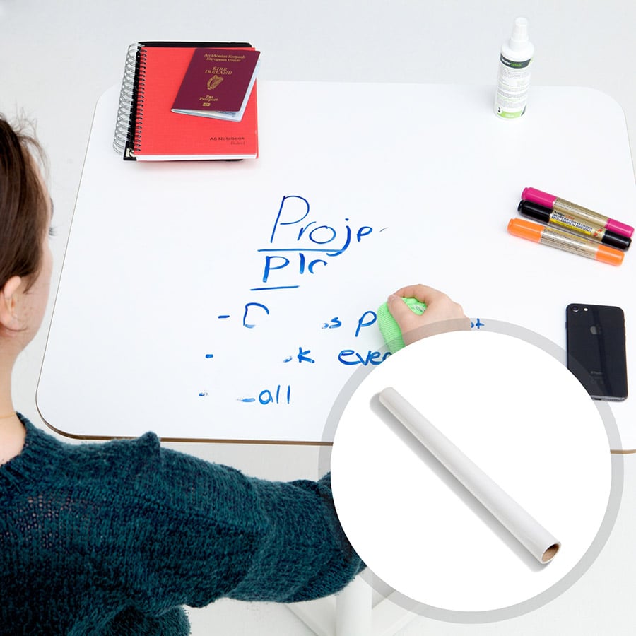 self-adhesive magnetic whiteboard dry erase wall