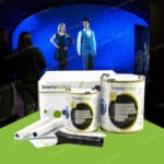 People viewing a bright projected display using Ultra High Contrast Projector Screen Paint