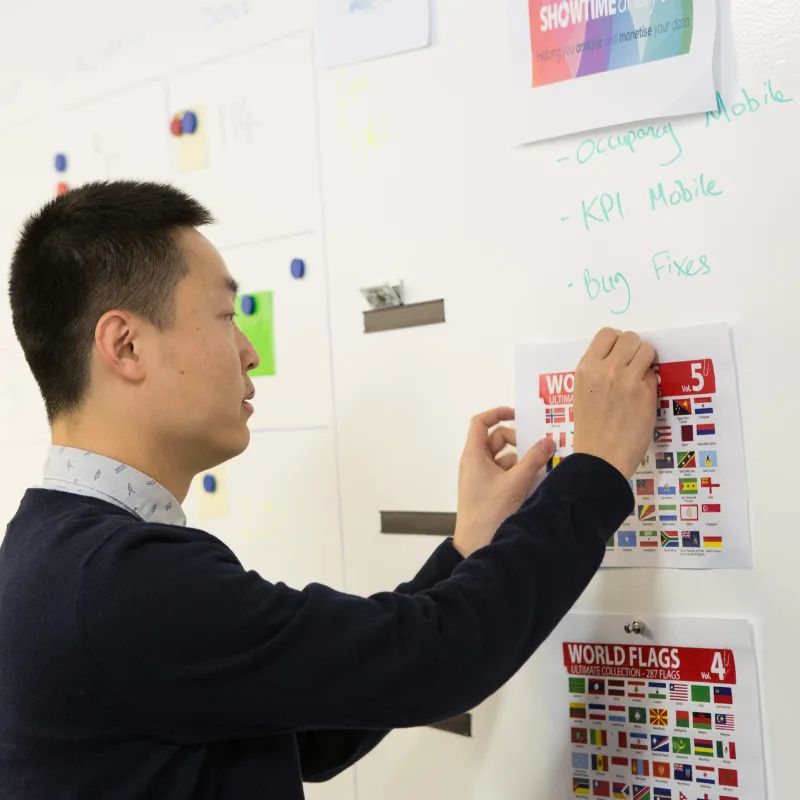 Marker Board Wall Paint is used to write & stick papers, charts using magnets in office, home, and classrooms.