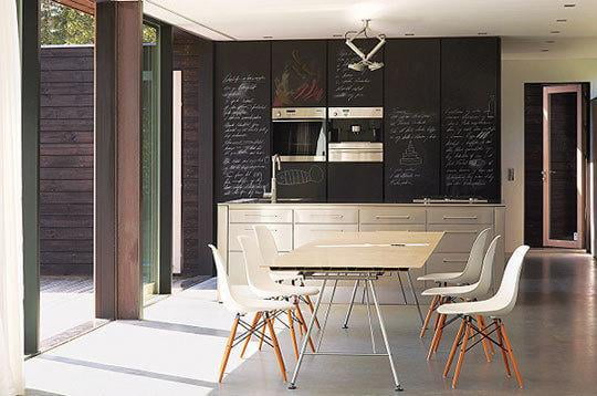 Home user kitchen design smart chalkboard paint used in kitchen blackboard wall