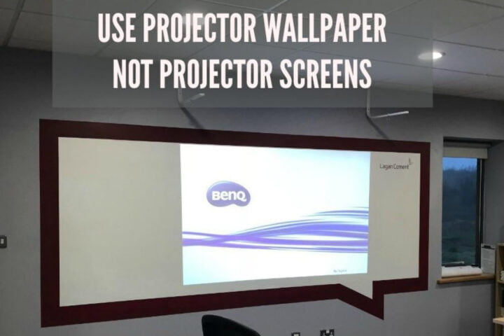 Use Smarter Surfaces projector wallpaper not screens