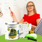 Whiteboard paint applied on the wall, creating a smooth writable surface