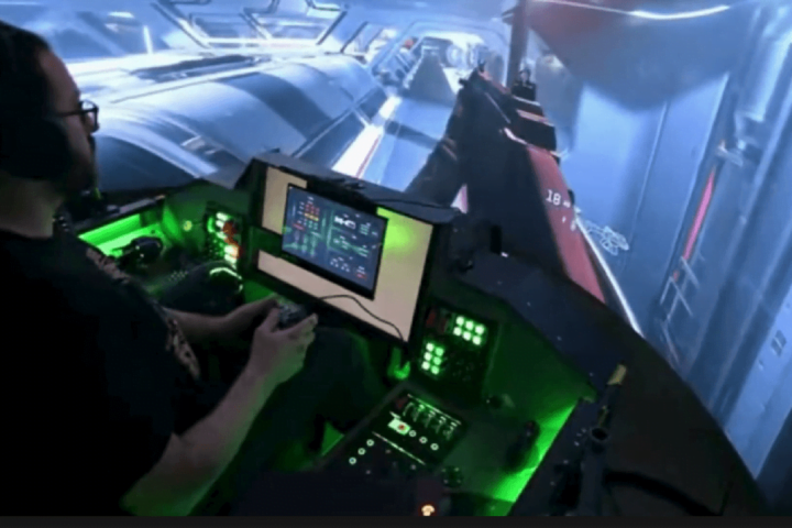 Flight Simulator Setup with Ultra High Contrast Projector Screen Paint