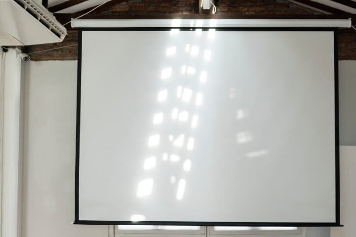 Projector hotspotting on traditional Screen