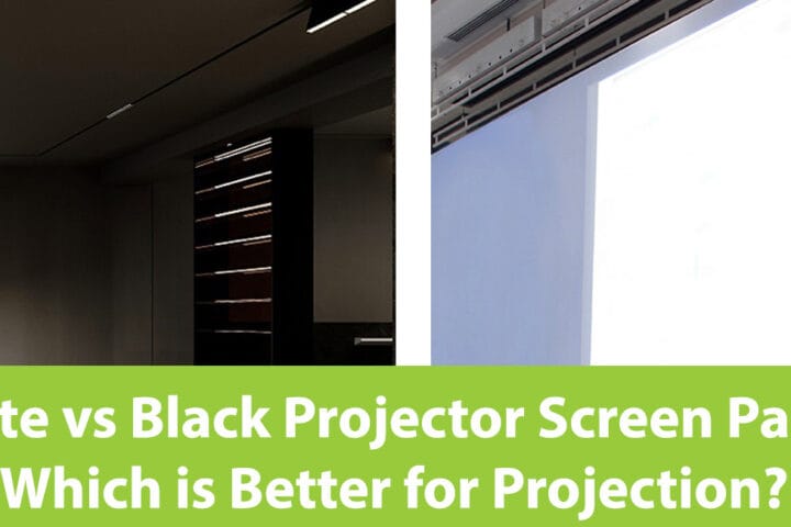 White vs Black Projector Screen Paint